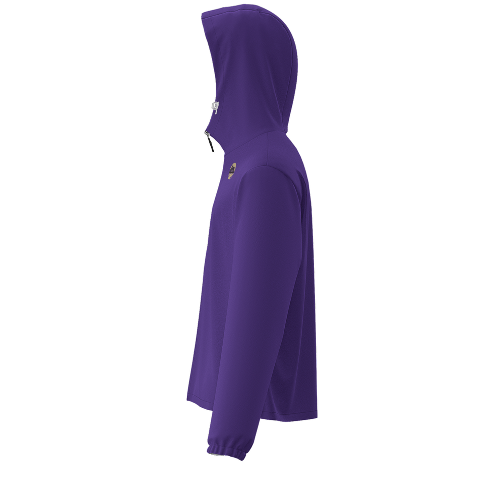 Sunny Day Bros Purple UPF50+ Unisex Full-Zip Hooded Windbreaker Jacket