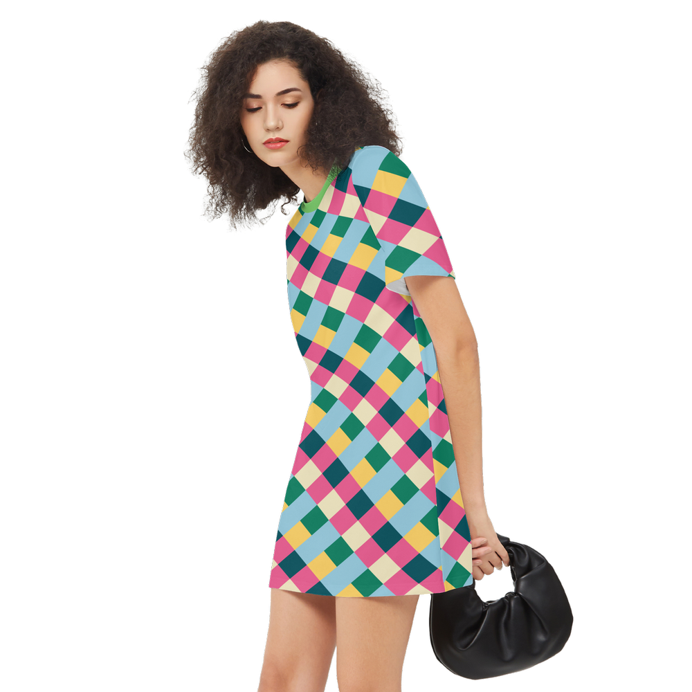 Women's Short-Sleeve UPF 50+ T-Shirt Dress