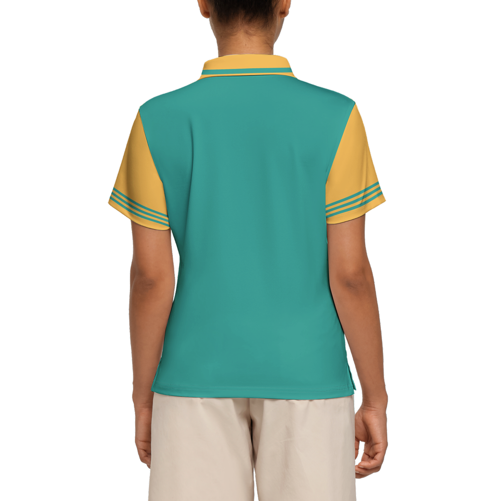 Women's Slim Fit Short-Sleeve Polo Shirt-Heavyweight 225g