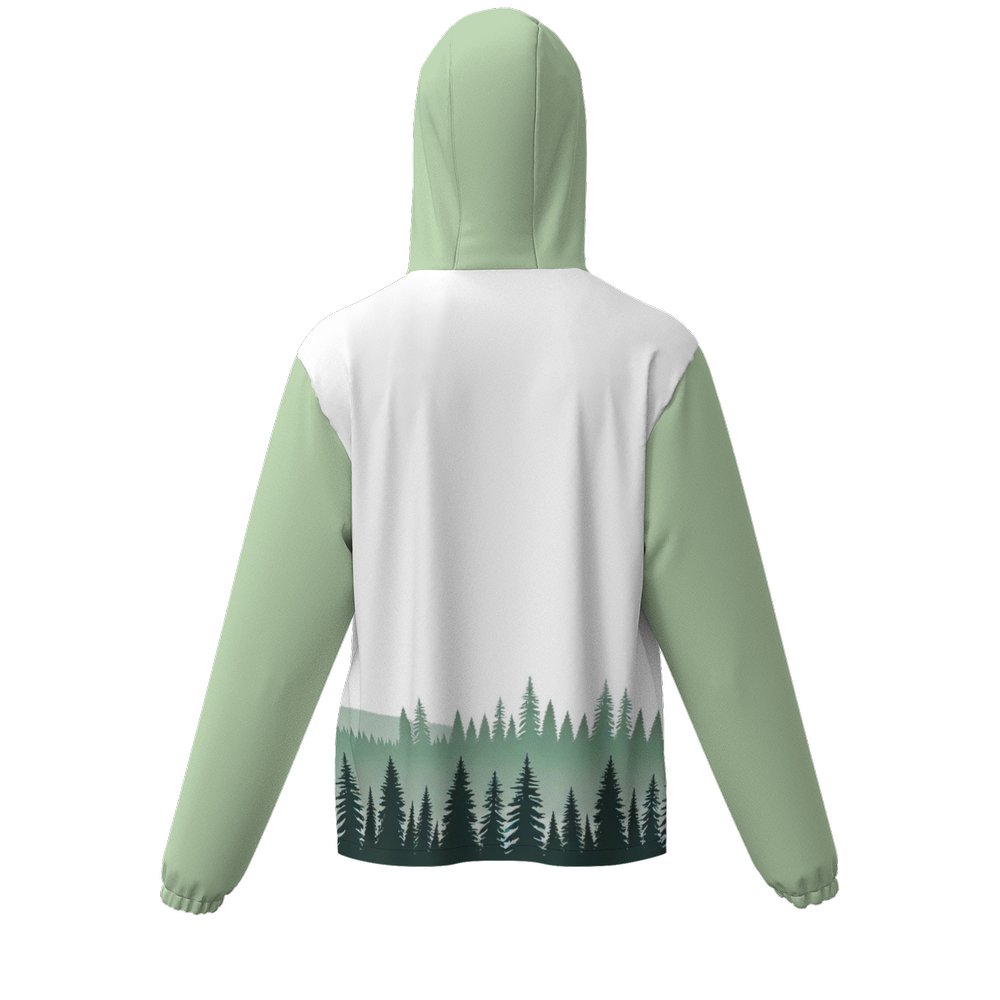 Unisex UPF50+ Full-Zip Hooded Windbreaker Jacket - Water Resistant