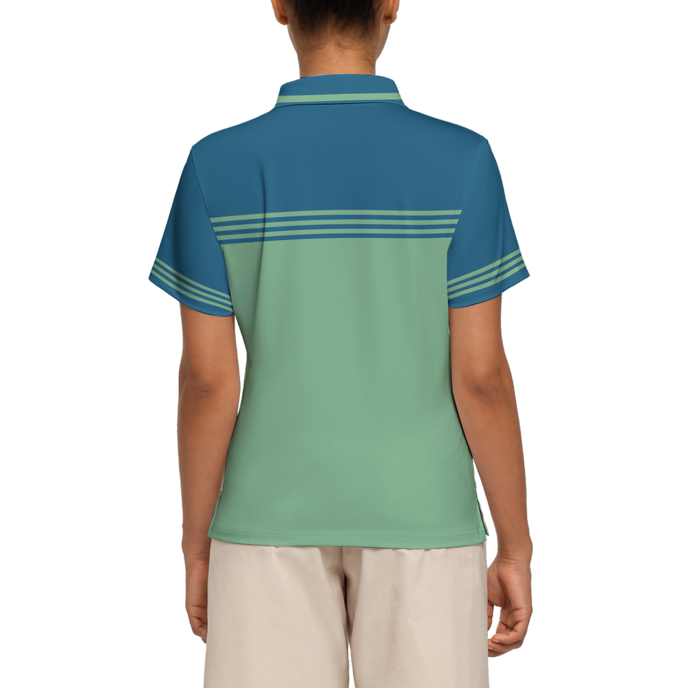 Women's Slim Fit Short-Sleeve Polo Shirt-Heavyweight 225g