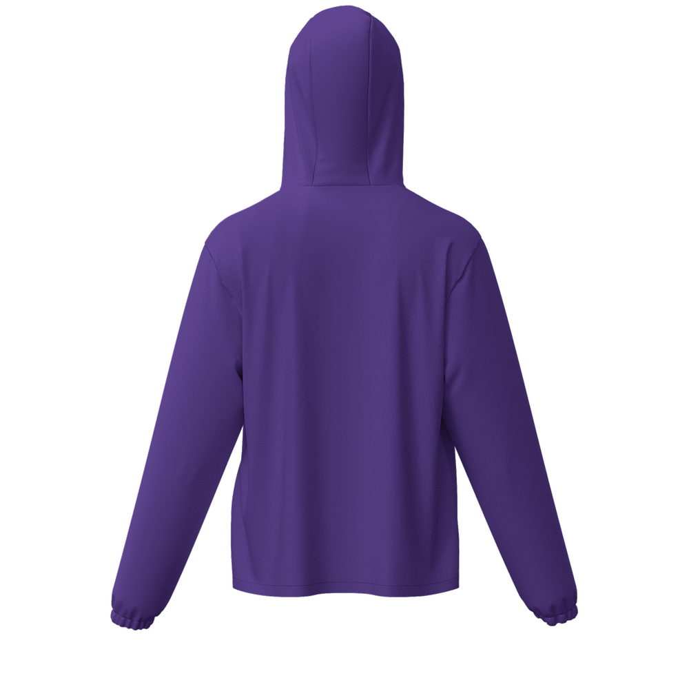 Sunny Day Bros Purple UPF50+ Unisex Full-Zip Hooded Windbreaker Jacket