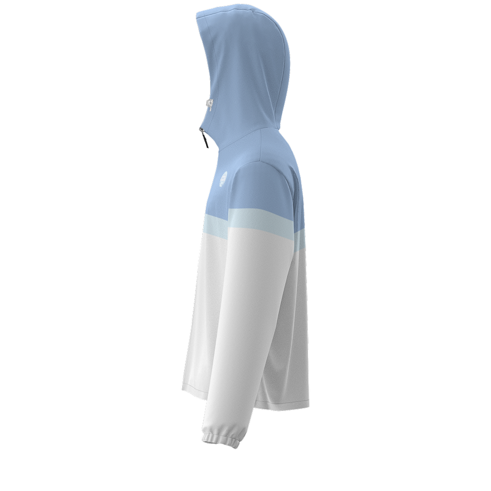 Unisex Full-Zip Hooded Windbreaker Jacket - Water Resistant