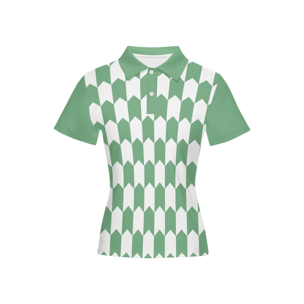 Women's Slim Fit Short-Sleeve Polo Shirt-Heavyweight 225g