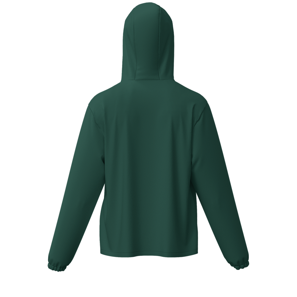 Sunny Day Bros Green UPF50+ Unisex Full-Zip Hooded Windbreaker Jacket