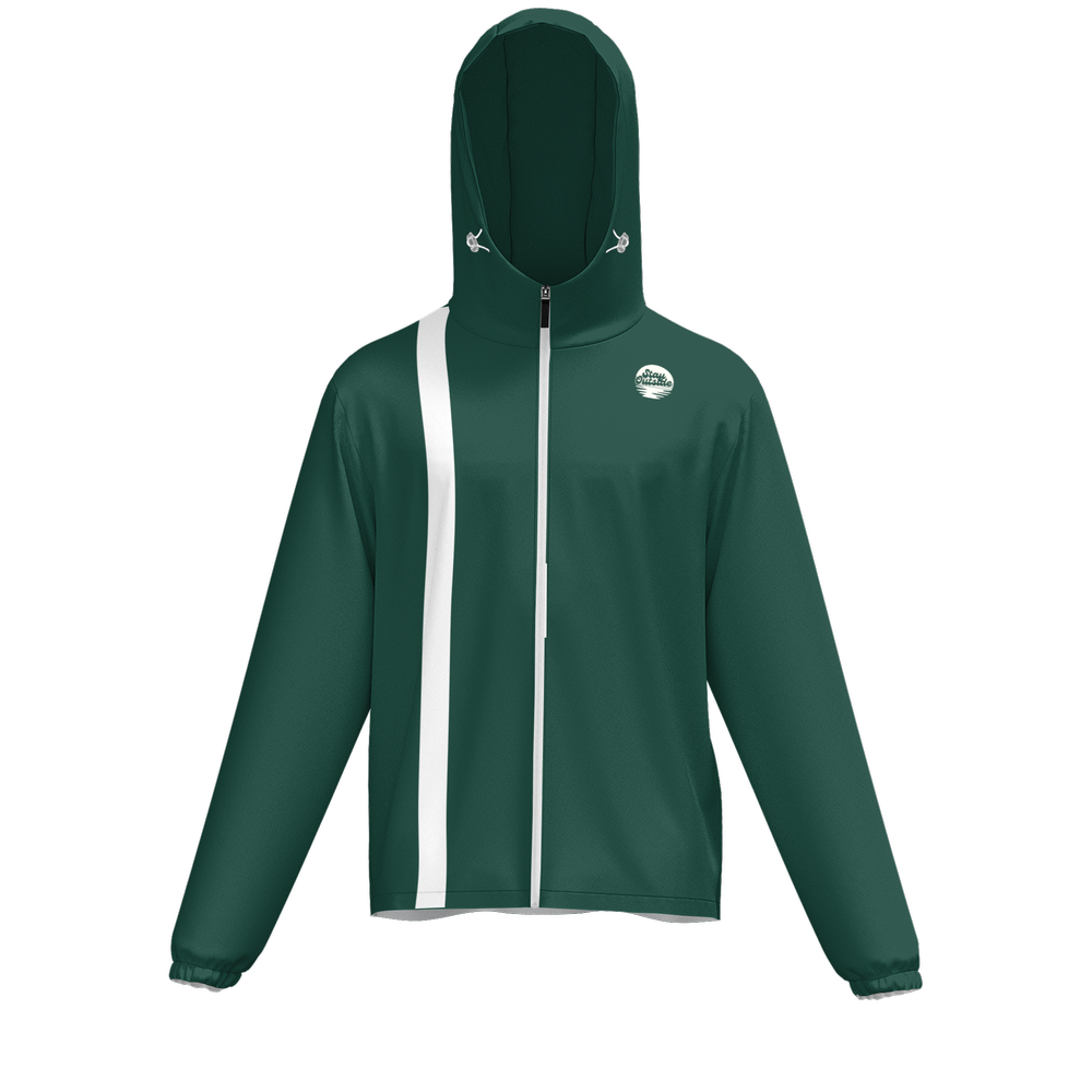 Sunny Day Bros Green UPF50+ Unisex Full-Zip Hooded Windbreaker Jacket
