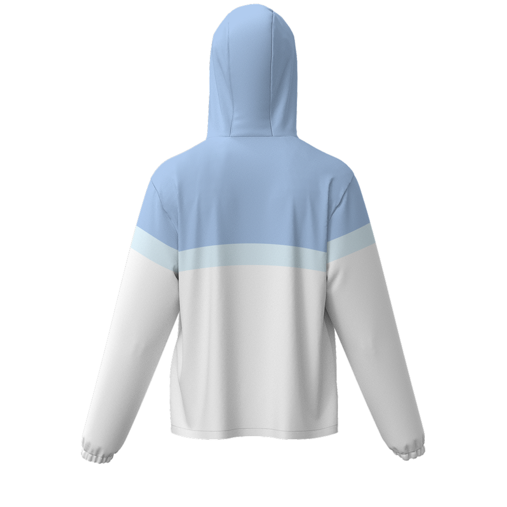 Unisex Full-Zip Hooded Windbreaker Jacket - Water Resistant